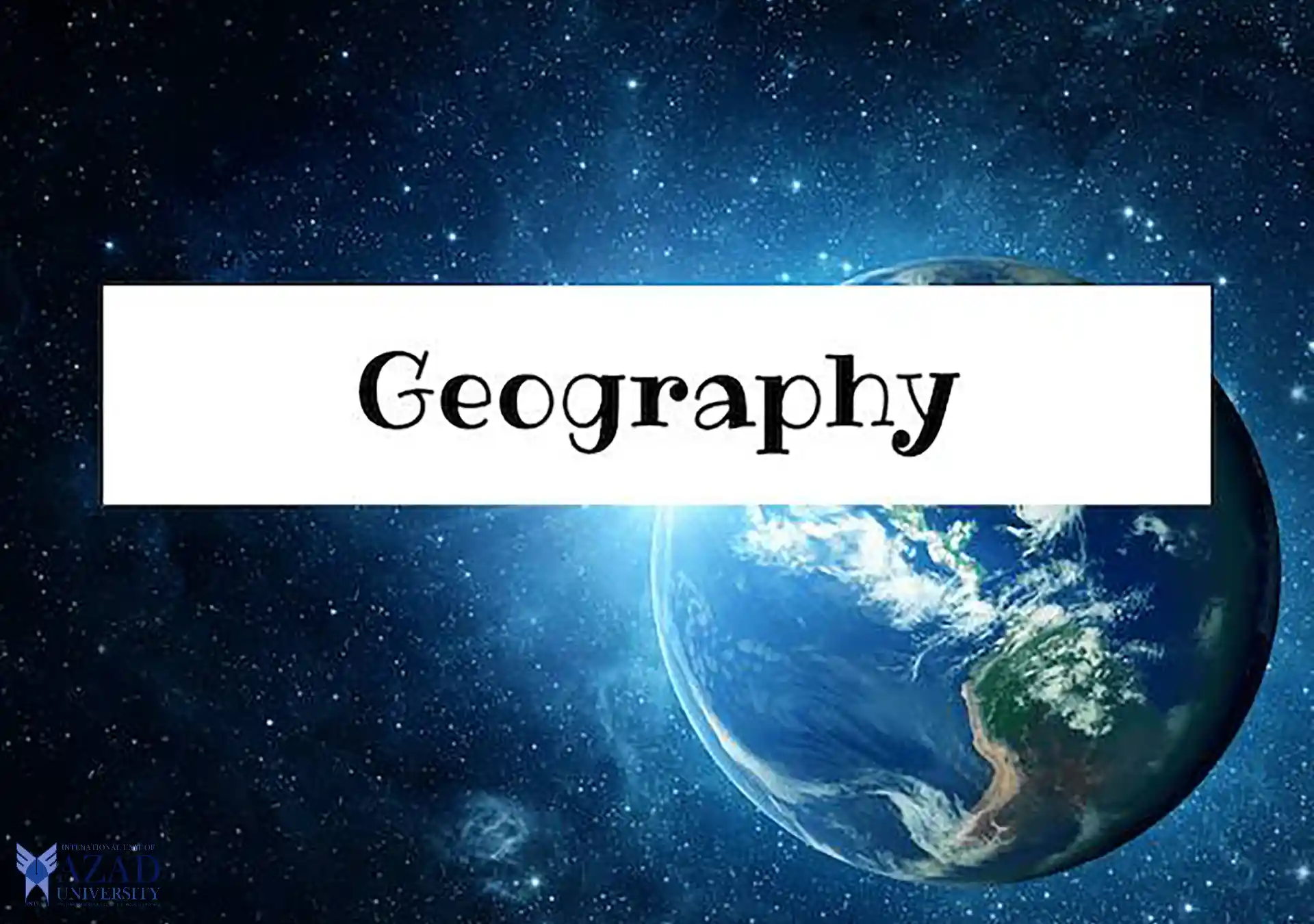 International Azad University Geography Course