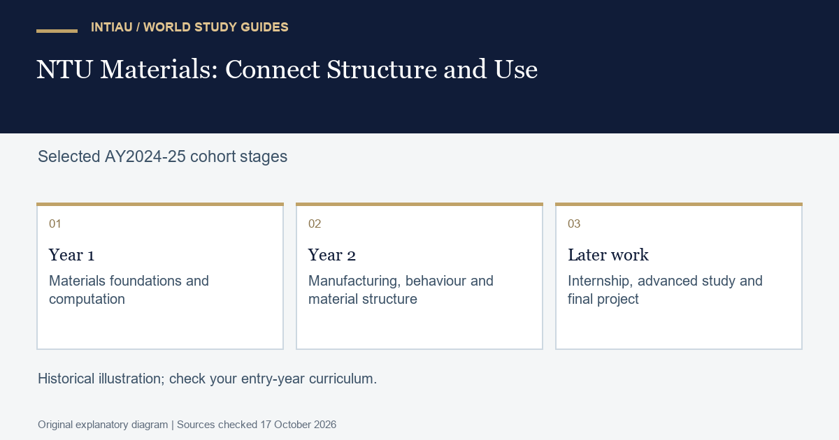 Connected cards show a learner moving from initial preparation through focused practice to a final project, with decisions checked between stages.