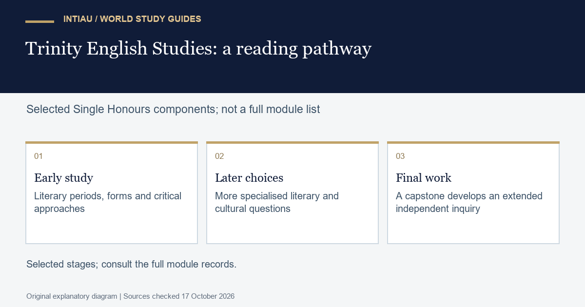 Three cards show a transition from broad literary reading to focused choices and extended inquiry, without listing individual texts or deadlines.